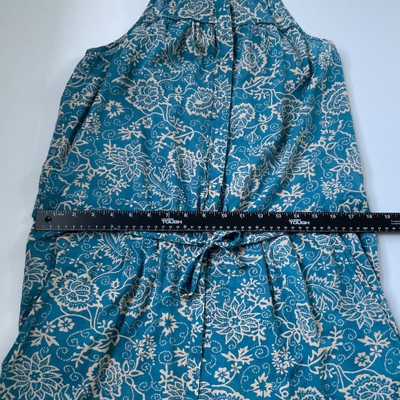 Isabel Marant Etoile Jumpsuit XS( 34) Blue/Tan Floral All Over Print Boho Chic - Picture 10 of 15
